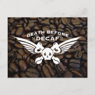 Postal muerte antes del decaf