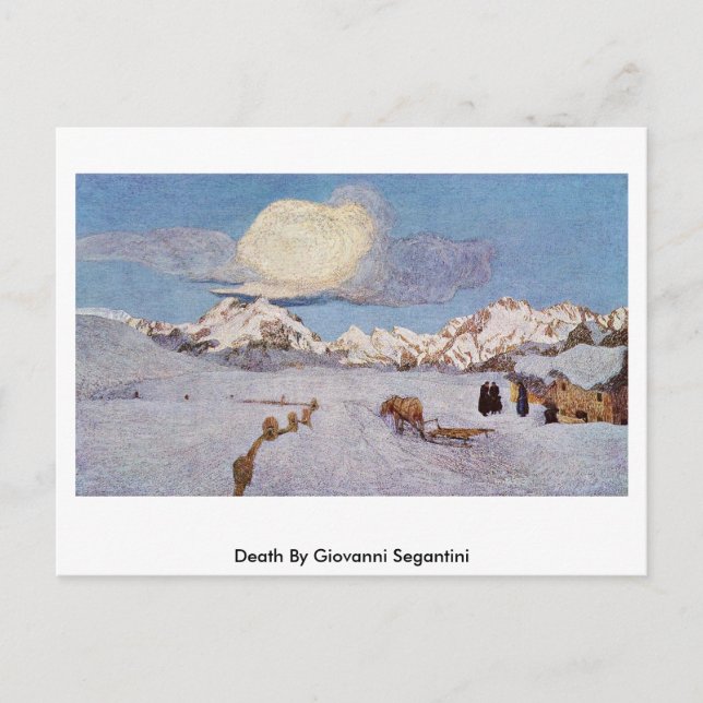 Postal Muerte De Giovanni Segantini (Anverso)