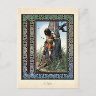 Postal "Muerte de la Cuchulina"