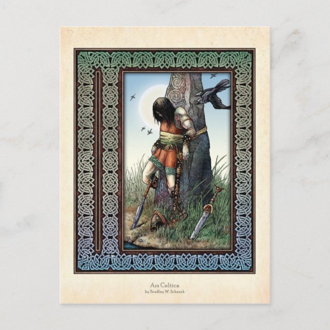 Postal "Muerte de la Cuchulina" (Anverso)