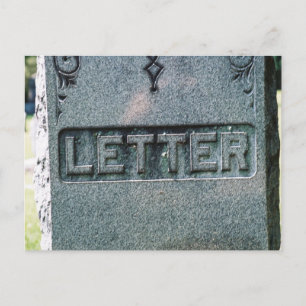 Postal Muerte de la palabra escrita