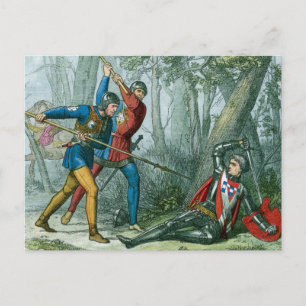 Postal Muerte de Richard Neville, Warwick el hacedor