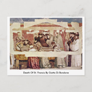 Postal Muerte De San Francisco Por Giotto Di Bondone