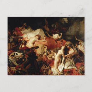 Postal Muerte de Sardanapalus