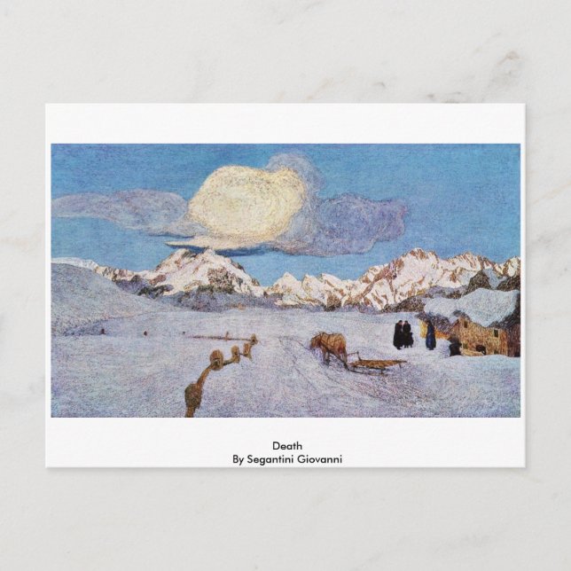 Postal Muerte De Segantini Giovanni (Anverso)
