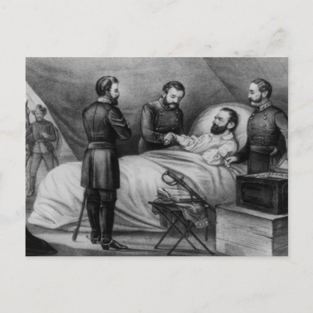 Postal Muerte de Stonewall Jackson (Anverso)