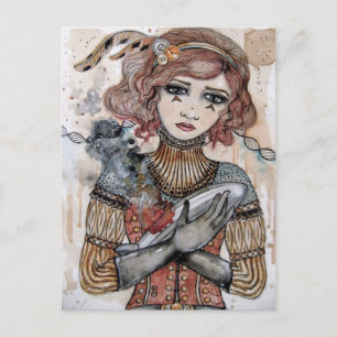 Postal Muerte de un Zepelín