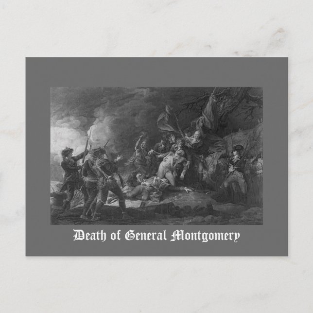 Postal Muerte del General Montgomery (Anverso)