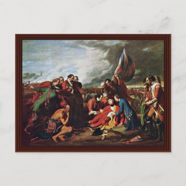 Postal Muerte Del General Wolfe Por Occidente, Benjamin (Anverso)