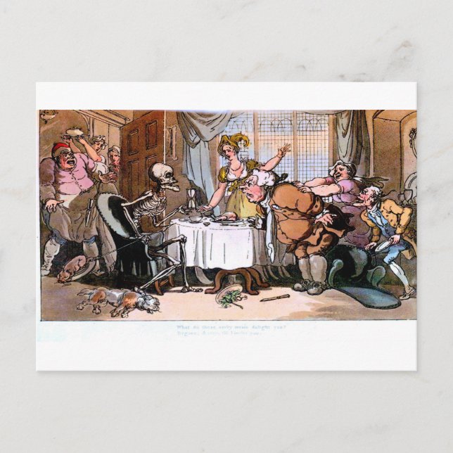 Postal Muerte Estas Comidas Sabrosas Te Delician La Posta (Anverso)