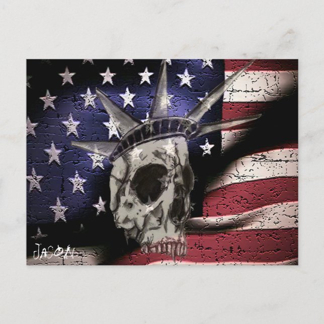 Postal Muerte o libertad (Anverso)