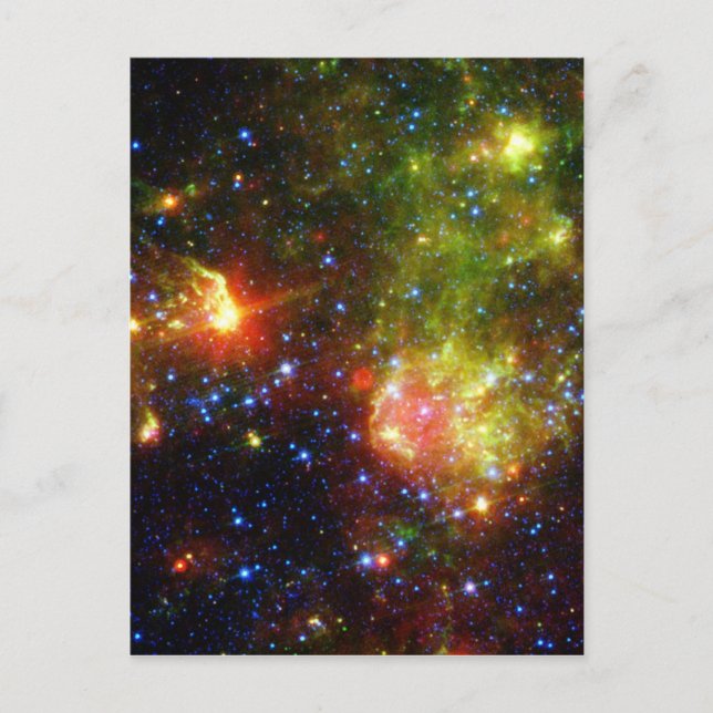 Postal Muerte turbia de la estrella masiva de la NASA (Anverso)