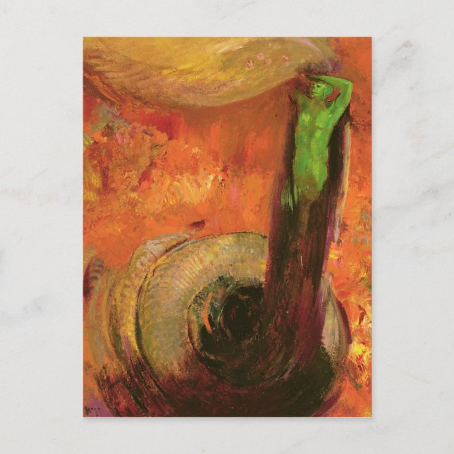 Postal Muerte verde (Anverso)