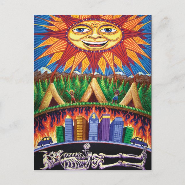 Postal Muerte y renacimiento  (Anverso)