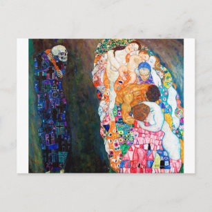 Postal Muerte y vida, Gustav Klimt