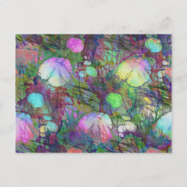 Postal Muestra de luz de la almohadilla de Lily psicodéli