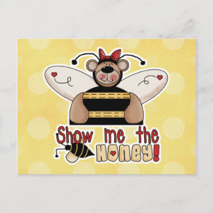 Postal Muéstrame el Oso Abeja de la Miel