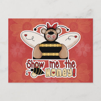 Postal Muéstrame el Oso Abeja de la Miel