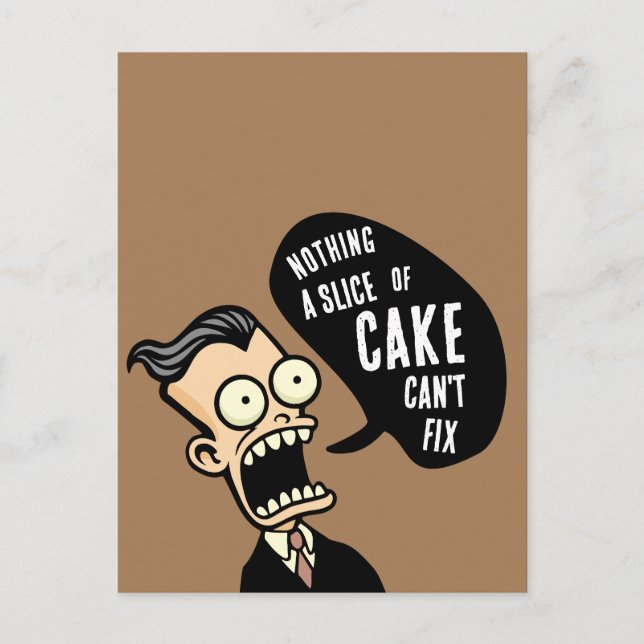 Postal Muéstrame la torta (Anverso)