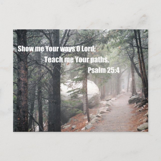 Postal Muéstrame tus caminos, Señor... (Anverso)