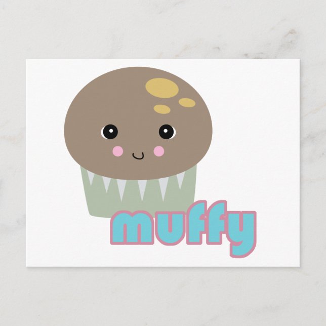 Postal muffy muffin kawaii (Anverso)
