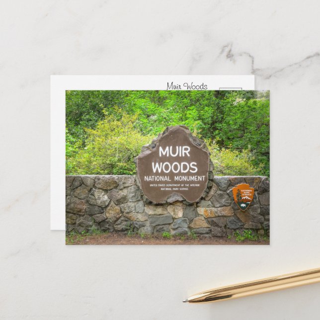 Postal Muir Woods National Monument – California Redwood  (Anverso/Reverso In Situ)