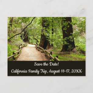 Postal Muir Woods Ruta II Naturaleza Guardar fecha