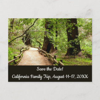 Postal Muir Woods Ruta II Naturaleza Guardar fecha