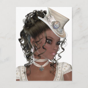 Postal Mujer afroamericana