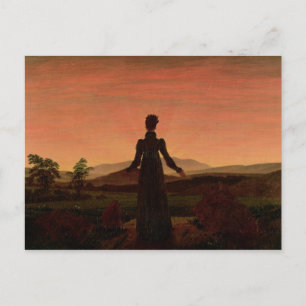 Postal Mujer al amanecer