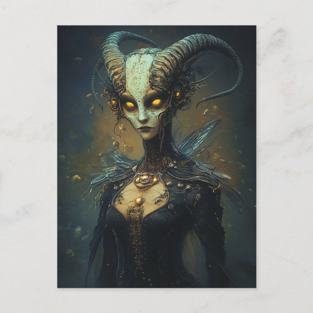 Postal Mujer Alien (Anverso)