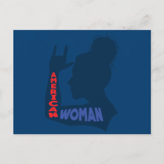Postal Mujer Americana Te Amo