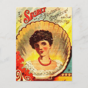 Postal Mujer apotecaria vintage