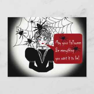 Postal Mujer araña de anime