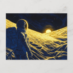 Postal Mujer Astronauta