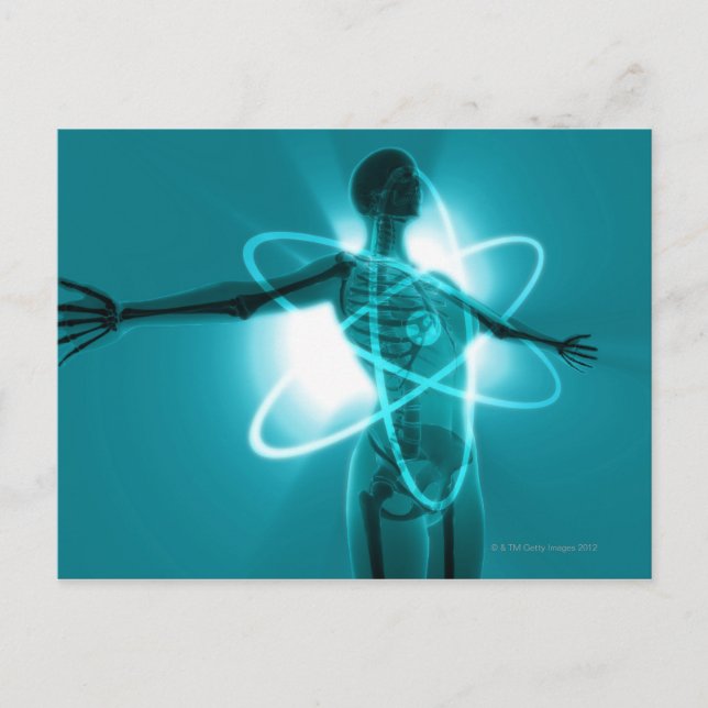 Postal Mujer atómica (Anverso)