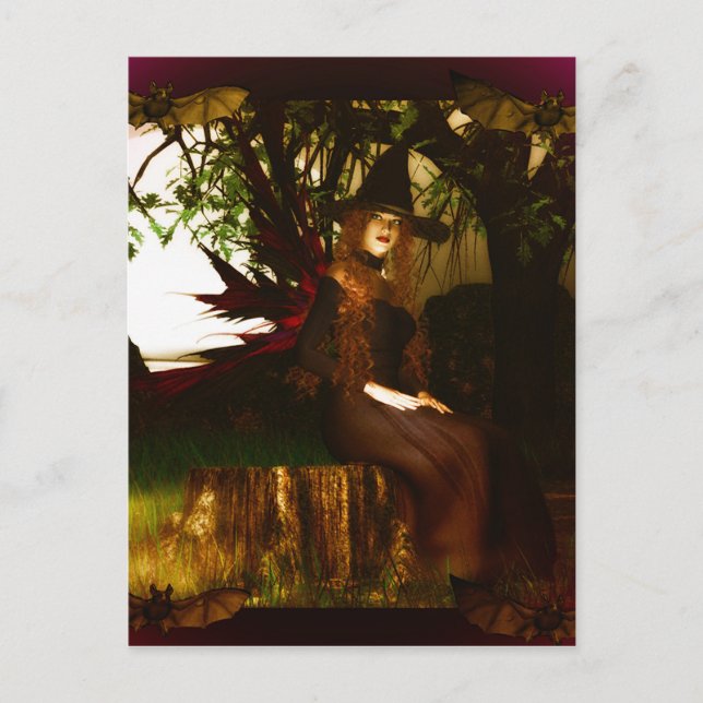 Postal Mujer Bruja (Anverso)