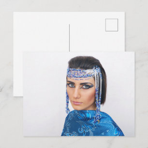 Postal Mujer con aspecto egipcio