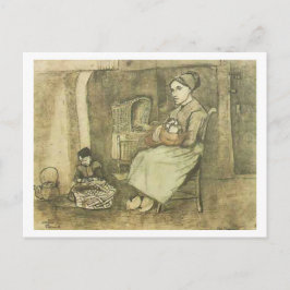Postal Mujer con bebé (F1070) Bella Artes Van Gogh
