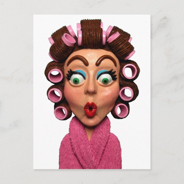 Postal Mujer Con Cursores (Anverso)