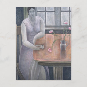 Postal Mujer con la Copa de la Pequeña Copa 2007