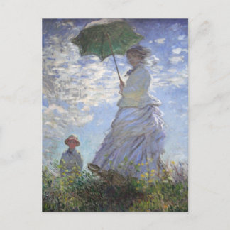 Postal Mujer con parasol