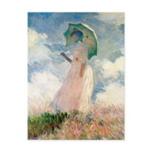 Mujer con Parasol Claude Monet