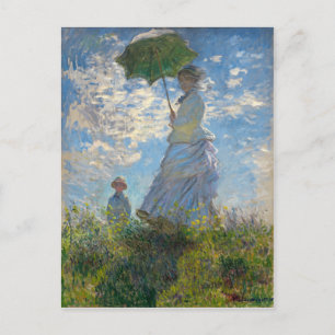 Postal Mujer con parasol - Madame Monet y su hijo