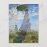 Postal Mujer con parasol | Monet |<br><div class="desc">Mujer con Parasol es una pintura de 1875 del impresionista francés Claude Monet.</div>