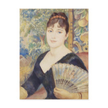 Mujer con ventilador (1886) de Pierre-Auguste Reno