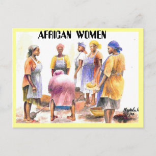 Postal mujer de áfrica 2, AFRICAN WOMEN
