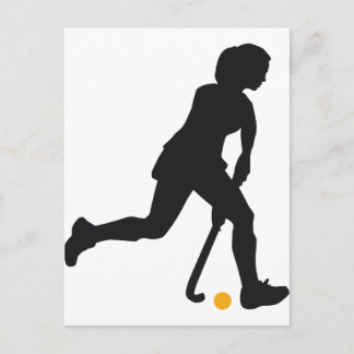 Postal Mujer de hockey