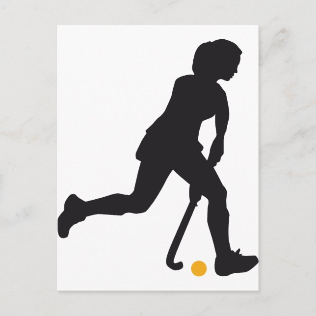 Postal Mujer de hockey (Anverso)