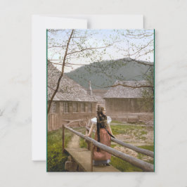 Postal Mujer de la Selva Negra